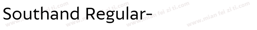 Southand Regular字体转换